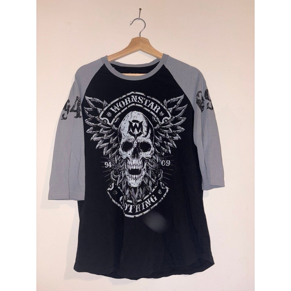 Wornstar Gothic Skull Shirt - Size Medium
